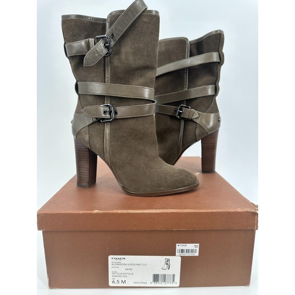 Coach Shoes - COACH ALEXANDRA SUEDE/MAT CLF ‎ A8780 COLOR FATIGUE/FATIGUE 34A8780-FFA Size 6.5